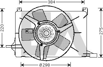 EACLIMA 33V54002 - Вентилятор, охолодження двигуна autocars.com.ua