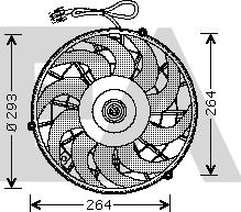 EACLIMA 33V54007 - Вентилятор, охолодження двигуна autocars.com.ua