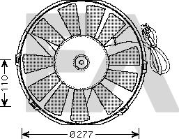 EACLIMA 33V54022 - Вентилятор, охолодження двигуна autocars.com.ua