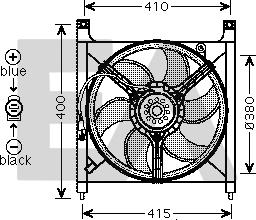 EACLIMA 33V54024 - Вентилятор, охолодження двигуна autocars.com.ua