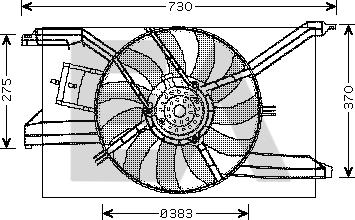 EACLIMA 33V54031 - Вентилятор, охолодження двигуна autocars.com.ua