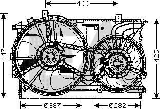 EACLIMA 33V54032 - Вентилятор, охолодження двигуна autocars.com.ua