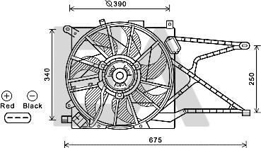EACLIMA 33V54046 - Вентилятор, охолодження двигуна autocars.com.ua