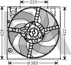EACLIMA 33V60001 - Вентилятор, охолодження двигуна autocars.com.ua