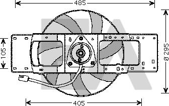 EACLIMA 33V60007 - Вентилятор, охолодження двигуна autocars.com.ua