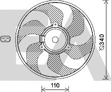 EACLIMA 33V60029 - Вентилятор, охолодження двигуна autocars.com.ua