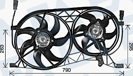 EACLIMA 33V60031 - Вентилятор, охолодження двигуна autocars.com.ua