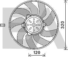 EACLIMA 33V62004 - Вентилятор, охолодження двигуна autocars.com.ua