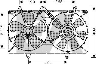 EACLIMA 33V71016 - Вентилятор, охолодження двигуна autocars.com.ua