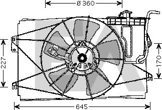 EACLIMA 33V71019 - Вентилятор, охолодження двигуна autocars.com.ua