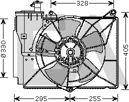 EACLIMA 33V71043 - Вентилятор, охолодження двигуна autocars.com.ua