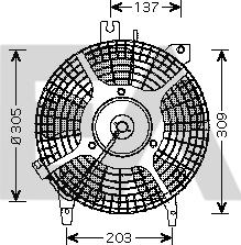 EACLIMA 33V71037 - Вентилятор, охолодження двигуна autocars.com.ua