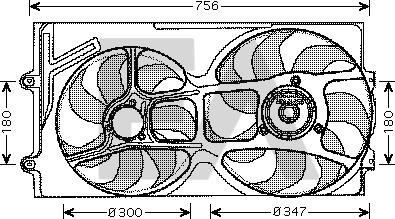 EACLIMA 33V77012 - Вентилятор, охолодження двигуна autocars.com.ua