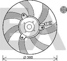 EACLIMA 33V77023 - Вентилятор, охолодження двигуна autocars.com.ua