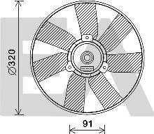 EACLIMA 33V77034 - Вентилятор, охолодження двигуна autocars.com.ua