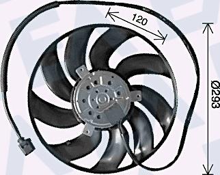 EACLIMA 33V77038 - Вентилятор, охолодження двигуна autocars.com.ua