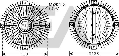 EACLIMA 35C07D01 - Крильчатка вентилятора, охолодження двигуна autocars.com.ua