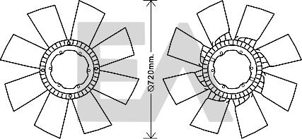 EACLIMA 35C16A01 - Крильчатка вентилятора, охолодження двигуна autocars.com.ua