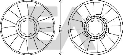 EACLIMA 35C16A02 - Крильчатка вентилятора, охолодження двигуна autocars.com.ua
