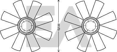EACLIMA 35C16A03 - Крильчатка вентилятора, охолодження двигуна autocars.com.ua