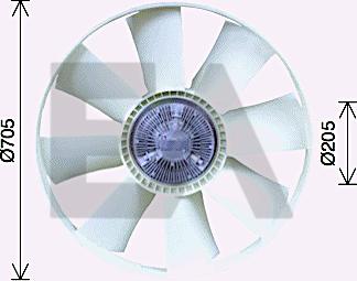 EACLIMA 35C16C03 - Крильчатка вентилятора, охолодження двигуна autocars.com.ua