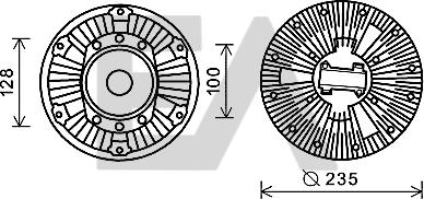 EACLIMA 35C16D06 - Крильчатка вентилятора, охолодження двигуна autocars.com.ua