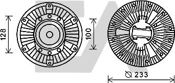 EACLIMA 35C16D08 - Крильчатка вентилятора, охолодження двигуна autocars.com.ua