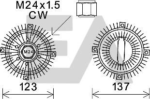 EACLIMA 35C22D02 - Крильчатка вентилятора, охолодження двигуна autocars.com.ua
