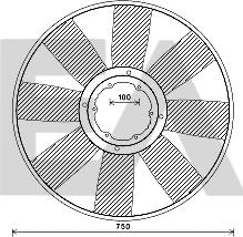 EACLIMA 35C45A01 - Крильчатка вентилятора, охолодження двигуна autocars.com.ua