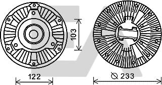 EACLIMA 35C45D03 - Крильчатка вентилятора, охолодження двигуна autocars.com.ua