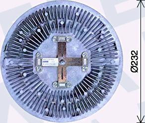 EACLIMA 35C45D19 - Крильчатка вентилятора, охолодження двигуна autocars.com.ua