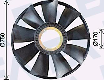 EACLIMA 35C47A03 - Крильчатка вентилятора, охолодження двигуна autocars.com.ua