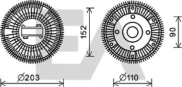 EACLIMA 35C47D07 - Крильчатка вентилятора, охолодження двигуна autocars.com.ua