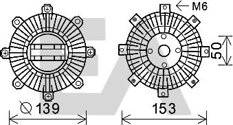 EACLIMA 35C51D01 - Крильчатка вентилятора, охолодження двигуна autocars.com.ua