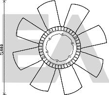 EACLIMA 35C59A01 - Крильчатка вентилятора, охолодження двигуна autocars.com.ua