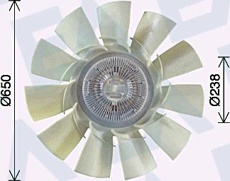 EACLIMA 35C59C04 - Крильчатка вентилятора, охолодження двигуна autocars.com.ua