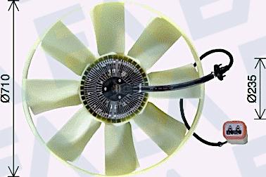 EACLIMA 35C59C05 - Крильчатка вентилятора, охолодження двигуна autocars.com.ua