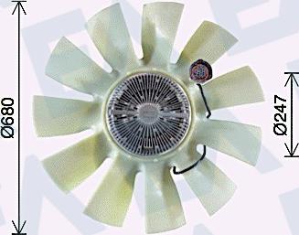 EACLIMA 35C59C06 - Крильчатка вентилятора, охолодження двигуна autocars.com.ua