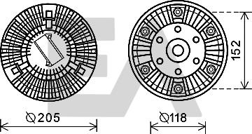 EACLIMA 35C59D07 - Крильчатка вентилятора, охолодження двигуна autocars.com.ua
