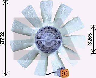 EACLIMA 35C63C04 - Крильчатка вентилятора, охолодження двигуна autocars.com.ua