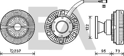 EACLIMA 35C63D06 - Крильчатка вентилятора, охолодження двигуна autocars.com.ua