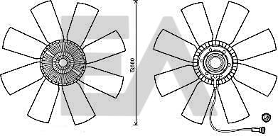 EACLIMA 35C76C03 - Крильчатка вентилятора, охолодження двигуна autocars.com.ua