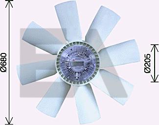 EACLIMA 35C76C07 - Крильчатка вентилятора, охолодження двигуна autocars.com.ua