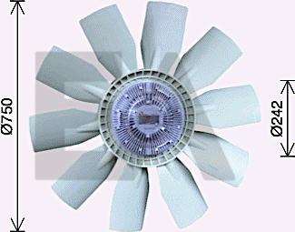 EACLIMA 35C76C10 - Крильчатка вентилятора, охолодження двигуна autocars.com.ua