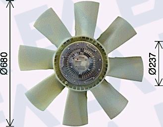 EACLIMA 35C76C12 - Крильчатка вентилятора, охолодження двигуна autocars.com.ua
