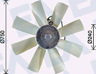 EACLIMA 35C76C13 - Крильчатка вентилятора, охолодження двигуна autocars.com.ua