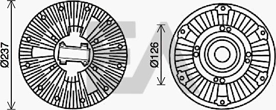 EACLIMA 35C76D03 - Крильчатка вентилятора, охолодження двигуна autocars.com.ua