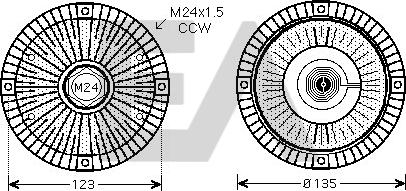 EACLIMA 35C77D02 - Крильчатка вентилятора, охолодження двигуна autocars.com.ua