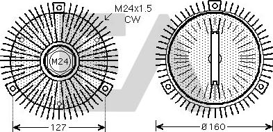 EACLIMA 35C77D03 - Крильчатка вентилятора, охолодження двигуна autocars.com.ua