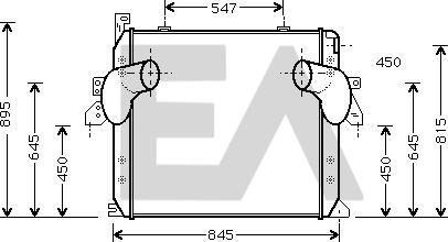 EACLIMA 36A45003 - Интеркулер autocars.com.ua